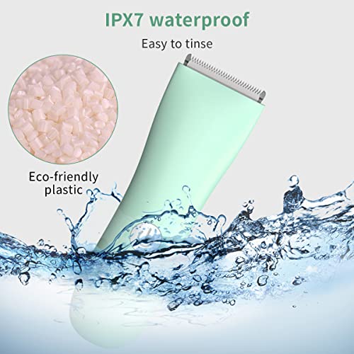 MAYCREATE Baby Hair Clipper Electric Silent Hair Trimmer for Toddler Kids Children USB Rechargeable Quiet Kid Hair Clipper IPX7 Waterproof Haircut Kit with 2 Guide Combs MAYCREATE Baby Hair Clipper Electric Silent Hair Trimmer for Toddler Kids Children USB Rechargeable Quiet Kid Hair Clipper IPX7 Waterproof Haircut Kit with 2 Guide Combs